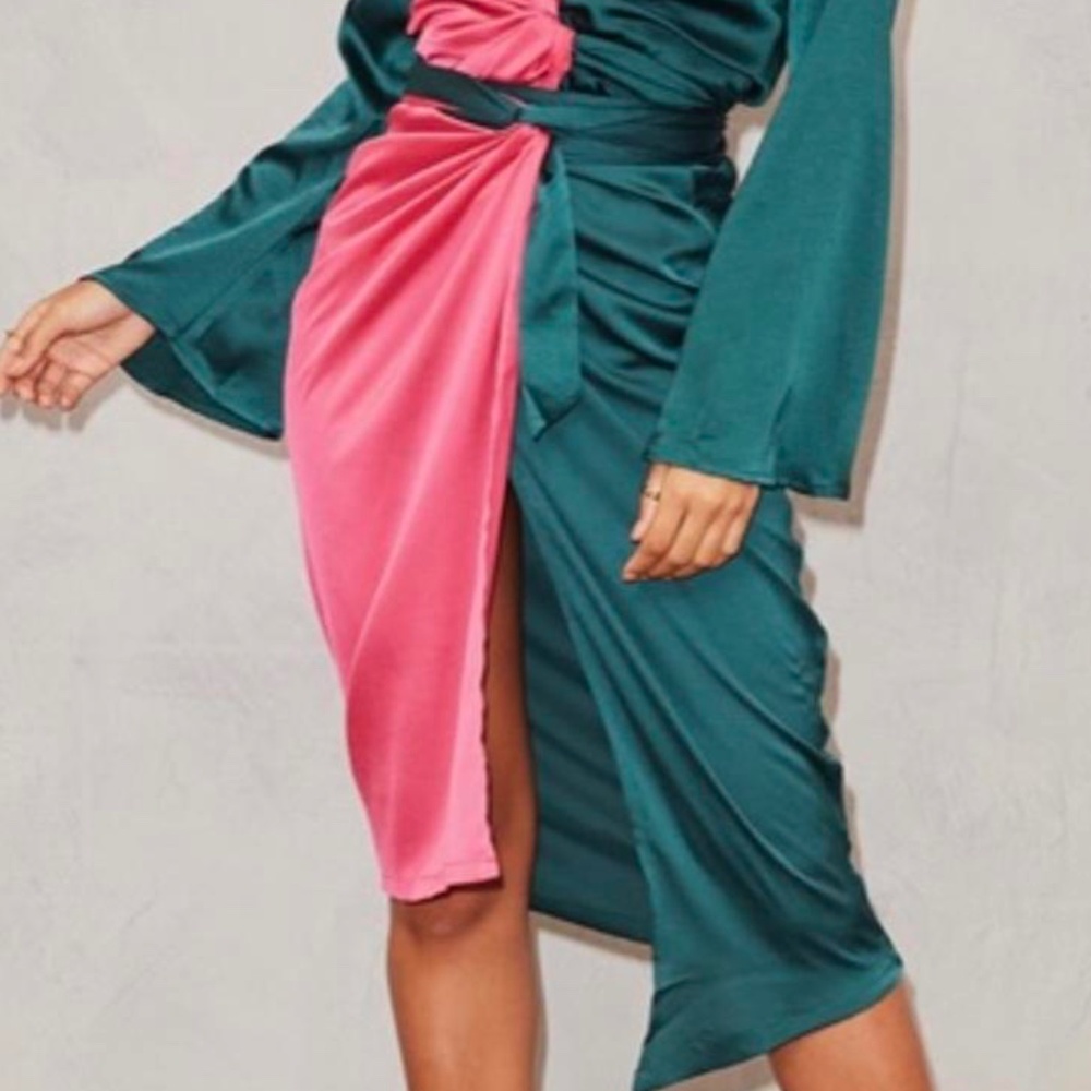 Never Fully Dressed Green & Pink Jaspre Skirt Size US 16